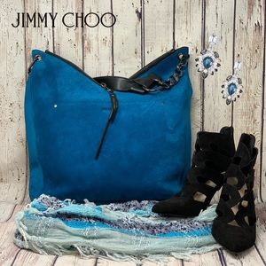 Jimmy Choo Rave Suede Midnight Blue